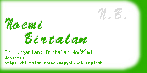 noemi birtalan business card